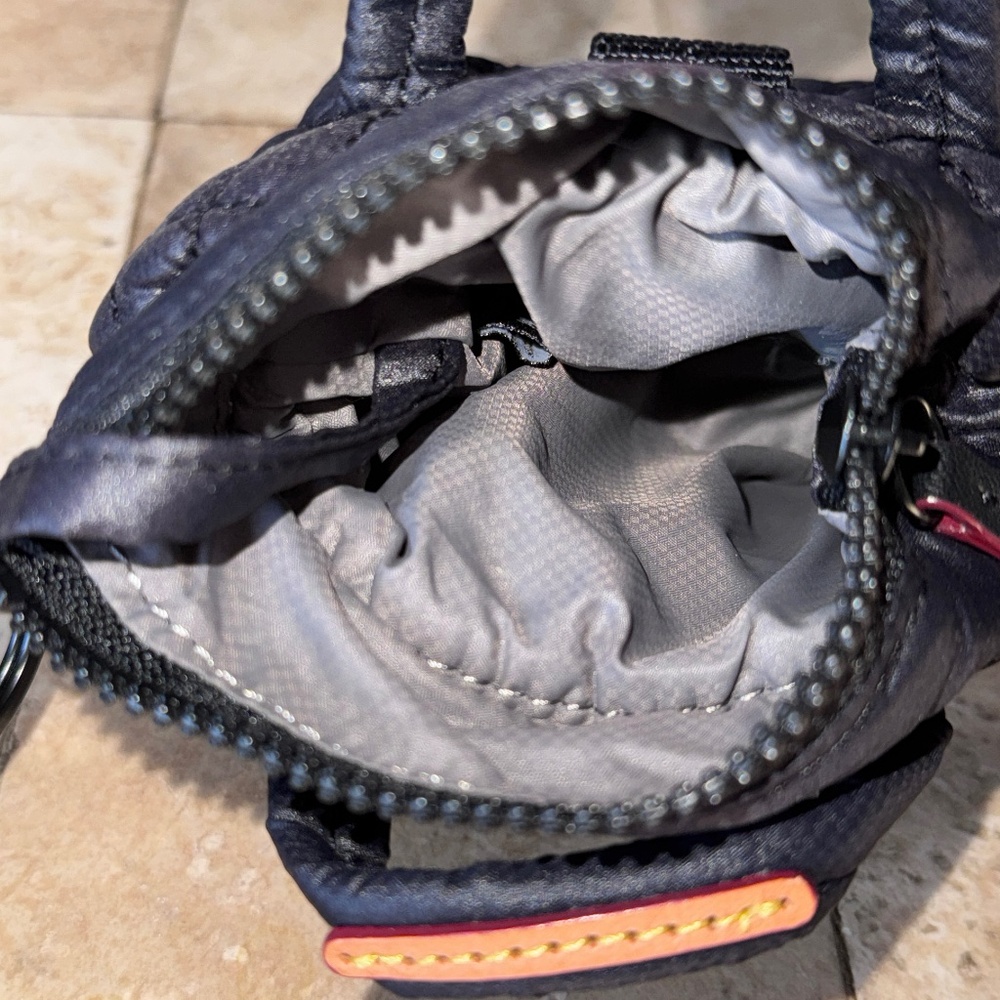 MZ Wallace Micro Mini Black Sutton Metro Wallet Keychain Bag Charm Coin Purse - Picture 8 of 9